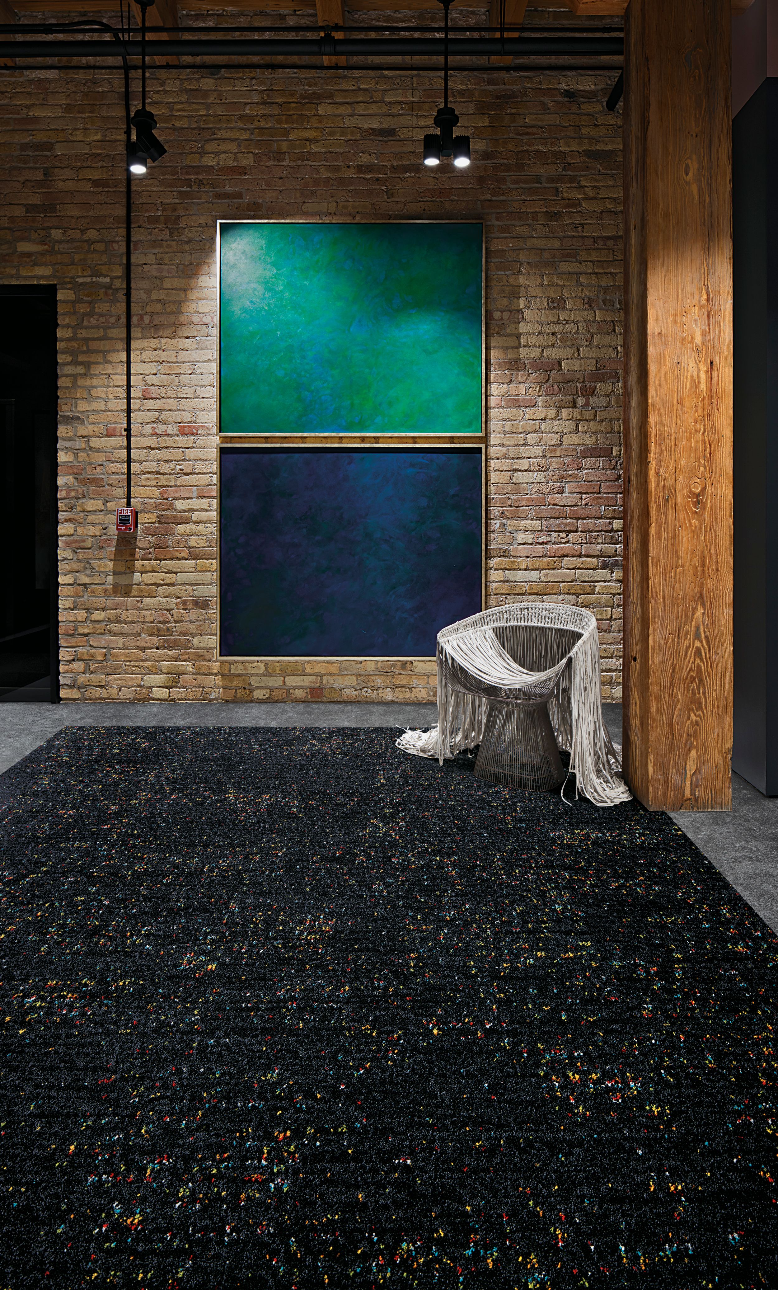 Interface Step Aside and Walk of Life carpet tile in common area with art image number 3